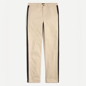 J. Crew | Women Chino Tan Pants with Track Side Stripe | New With Tags
